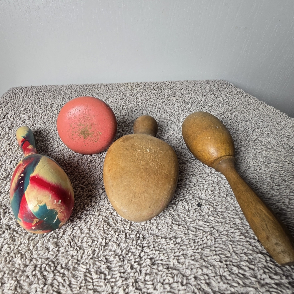 Vintage Four Wooden Sock Darners - Picture 8 of 9